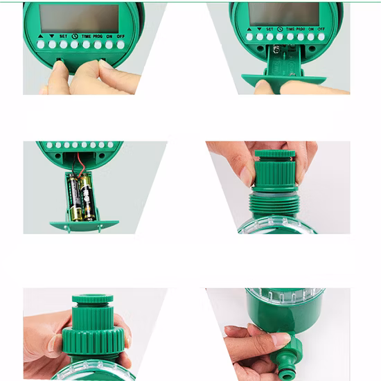 Automatic Electronic Timer LCD Display Solenoid Valve Water Timer Garden Irrigation Controller System