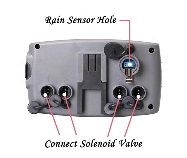 2 Solenoid Valve Garden Automatic 4-Zone Irrigation Controller Water Timer Garden Water Timer Including