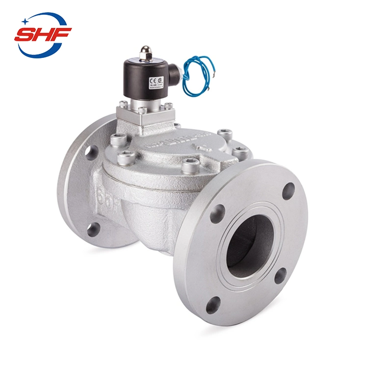 Cast Iron Ductile Iron 1.6MPa Normally Closed 1 Inch 220V AC Steam Water Flange Connection Solenoid Valve